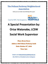 Pelham Parkway Neighborhood Association Hosts October Event