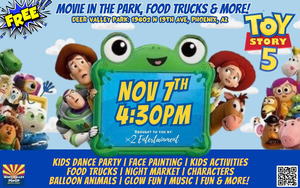 FREE Movie in the Park, Food Trucks & MORE! Sat Nov 7th