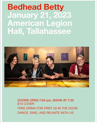Bedhead Betty Returns to the American Legion Hall January 21, 2023