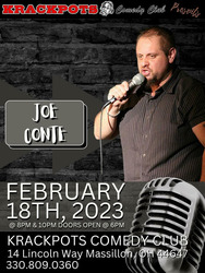 Comedian Joe Conte at Krackpots Comedy Club, Massillon