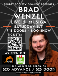 Secret Society Comedy Presents: Brad Wenzel