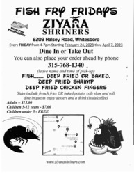 Ziyara Shriners Fish Frys