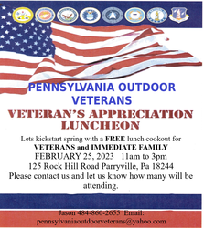 FREE Veterans and Immediate family lunch