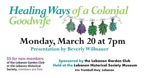 Healing Ways of a Colonial Goodwife 3/20/23 7pm