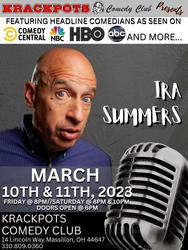 Comedian Ira Summers at Krackpots Comedy Club