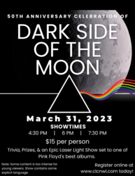 Dark Side of the Moon 50th Anniversary Laser Show