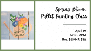 Spring Bloom Pallet Painting