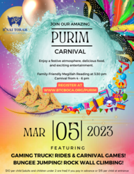 B’nai Torah Congregation's 'Ultimate Purim Bash' Carnival