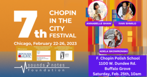 7th Chopin IN the City Festival -  Annabelle Shaw Feb. 25th at Fryderyk Chopin Polish School