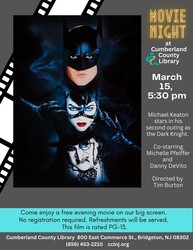 Movie Night at Cumberland County Library, March 15