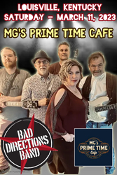 Date Night with Bad Directions Band at MG's Prime Time Cafe!