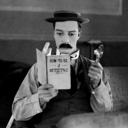 Buster Keaton as Sherlock, Jr., accompanied by the Vivo Chamber Players