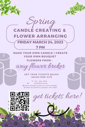 Candle Creating and Bouquet Building Workshop