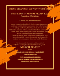 Broad Run High School 1st Annual "Yard" Sale