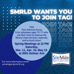 TAG = Teen Advisory Group