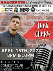 Comedian Jake Klark at Krackpots Comedy Club, Massillon