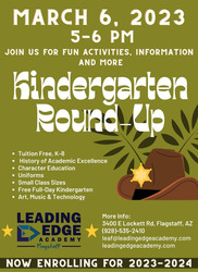 Leading Edge Academy Tuition Free Charter School Kindergarten Round-Up