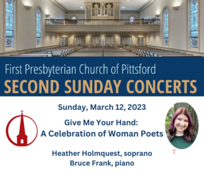 SECOND SUNDAY CONCERT SERIES ~ “Give Me your Hand: A Celebration of Women