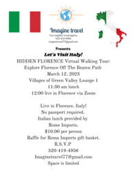 Let's Visit Italy; Hidden Florence-A live virtual walking tour