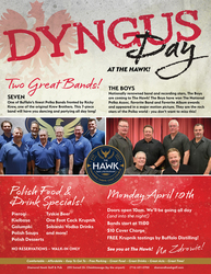 Dyngus Day w/ 2 great Polka Bands; SEVEN & THE BOYS at The Hawk!