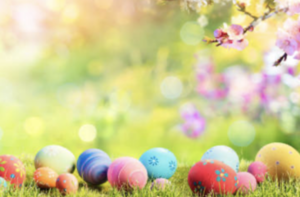 An Easter Egg Garden in Bluebird Park