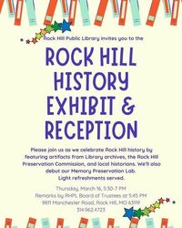 Rock Hill History Exhibit and Reception