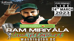Ram Miriyala Live Concert in DC 2023