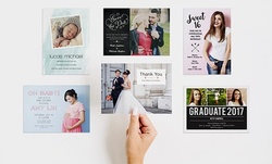 40, 70, or 100 5"x7" Personalized Flat Cards with Envelopes from Picaboo (Up to 74% Off) 