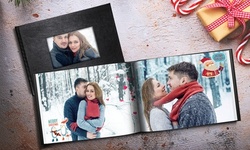 Premium Custom Debossed Leather Photo Book, 50 Pages 