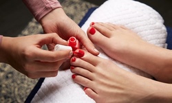 One No-Chip Manicure and Regular Pedicure or One or Two Spa Mani-Pedis at VE Medspa and Salon (Up to 72% Off)