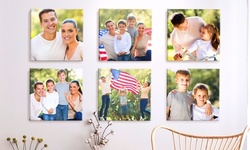 One, Three, Four, Six, or Nine 10"x10" Custom Canvas Prints from Printerpix (Up to 93% Off)