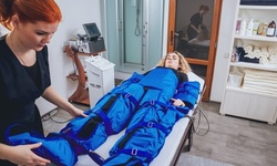 One or Four Pressotherapy Sessions for Legs or Stomach, or Full Body at Beauty Factory Spa (Up to 77% Off)