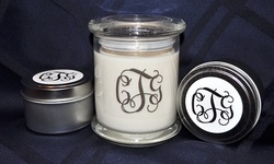 Monogrammed Soy Candle Set or All-Natural Hand-Poured Candles at Candles and Quotes (57% Off)