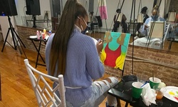 Paint and Sip for One or Two, or Paint & Sip Party for 6-8 People at Creative Square Studios BK (Up to 50% Off) 