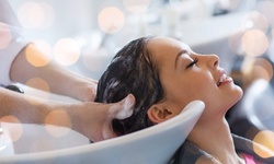 Haircut and Style with Shampoo or Balayage at Rock Paper Scissors Salon (Up to 64% Off). Five Options Available.