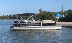 8-Hour Pontoon Boat Rental with Optional Paddleboard Rental at V&M Boat Rentals (Up to 47% Off)