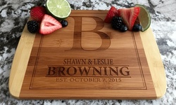 One or Two Two-Tone Bamboo Cutting Boards from Qualtry (Up to 76% Off)