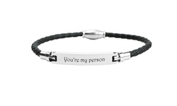 Genuine Magnetic Leather Inspirational Bracelet by Pink Box