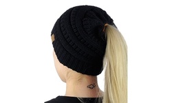 CC Beanie Women Knit Slouchy Oversize Thick Cap Hat Unisex Slouch Color