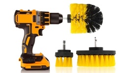 Drill Brush Attachment Set - Power Scrubber Brush Cleaning Kit - All Purpose