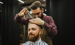 One or Three Men's Haircuts at V Salon And Academy (Up to 68% Off)