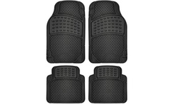OxGord Universal Fit Weatherproof Heavy Duty Rubber Brick Car Floor Mats