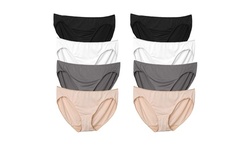 Hanes Women's 8 Pack Microfiber Bikini