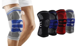 1Pcs Sports Knee Support Pad High Compression Silicone Padded Knee Sleeve Brace