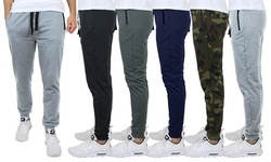 2-Pack Men's Slim-Fit French-Terry Lounge Pants (S-2XL)
