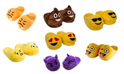 Super-Soft Anti-Slip Plush Emoji Slippers (8 styles)