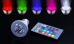 Magic Light LED Light Bulbs (E27 3W) with Remote Control - 16 Colors (1, 2 or 4 