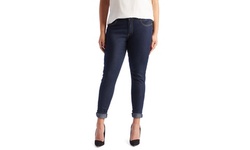 Jower Power Women's Missy and Plus-Size Blue Stretch Skinny Jeans