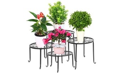 4 in1 Round Metal Potted Plant Stands 