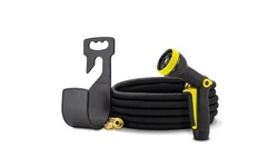 50' Expandable Garden Hose with Spray Nozzle, Hose Hanger and Storage Bag